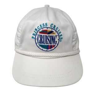 Princess Cruisers Cruising Baseball Cap White OS Adjustable Embroidered W/Tags